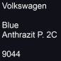 Preview: Volkswagen, Blue Anthrazit P. 2C, 9044.